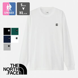 【 THE NORTH FACE ザ ノースフェイス 】 L/S Small Box Logo Tee ロングスリーブ スモール ボックス ロゴ ティー NT32441 / Tシャツ 長袖 ロンT ワンポイント スクエアロゴ 無地 メンズ レディース ユニセックス 2024SPRING/