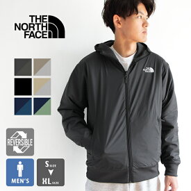 【 THE NORTH FACE ザ・ノース・フェイス 】 Reversible Tech Air Hoodie リバーシブル テック エアー フーディ NT62289 / ジップパーカ フルジップ スウェット スエット ナイロンパーカ 無地 ワンポイント ストレッチ 防風 静電ケア メンズ 2024AW/