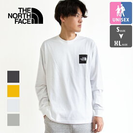 【 THE NORTH FACE ザ・ノース・フェイス 】 ロングスリーブ スクエアロゴ ティー NT82534 / ノースフェイス tシャツ ノースフェイス tシャツ ロンT スクエアロゴ 長袖 Tシャツ 2025AW