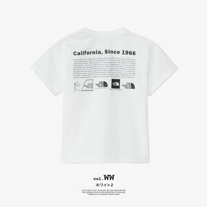 【 THE NORTH FACE ザ・ノース・フェイス 】 B S/S Historical Logo Tee ベビー ショートスリーブ ヒストリカル ロゴ ティー NTB32356 / Tシャツ 半袖 丸首 クルーネック バックプリント UVケア紫外線カット