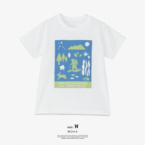 【 THE NORTH FACE ザ・ノース・フェイス 】 T S/S Shiretoko Toko Tee トドラー ショートスリーブ シレトコ トコ ティー NTT32534ST / Tシャツ 半袖 丸首 クルーネック 知床トコ UVケア 紫外線カット キッズ