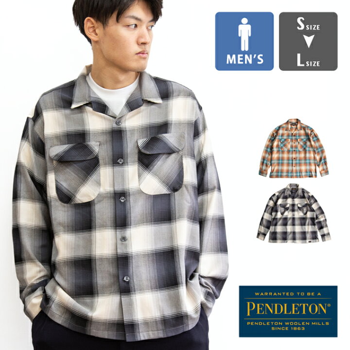 楽天市場】PENDLETON ペンドルトン OPEN COLLAR SHIRT オープンカラー 