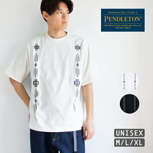 PENDLETON �y���h���g�� EMB TEE UNISEX �t�����g �h�J �f�U�C�� ���� T�V���c ���j�Z�b�N�X 5275-0017 / �g�b�v�X �J�b�g�\�[ �����Y ���f�B�[�X �A���J�W �l�C�e�B�u�� 2025SS