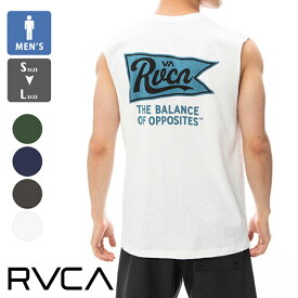 RVCA ルーカ RVCA メンズ PENNANTAN CUTOFF TANK タンクトップ BE041351 / rvca Tシャツ ルーカ メンズ ノースリーブ Tシャツ トップス バックプリント ワンポイント 春夏 2024SS