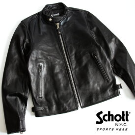 【 Schott ショット 】 70’S SINGLE RIDERS JACKET シングル ライダース 7823950078 782-3950078 3111052 / schott 革ジャン ショット レザージャケット シングル カフェレーサー メンズ レディース ユニセックス 秋冬 21AW