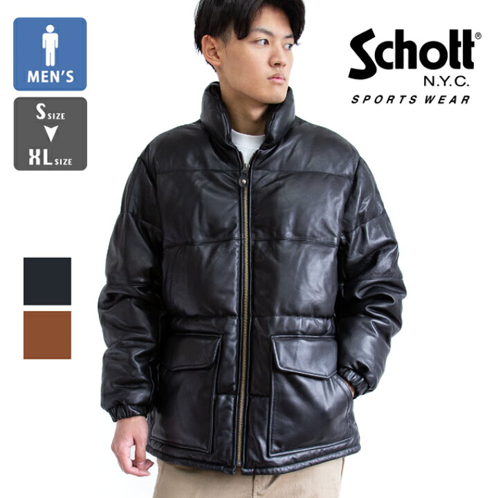 楽天市場】【SALE!!】 Schott ショット レザー クラシック ダウン  