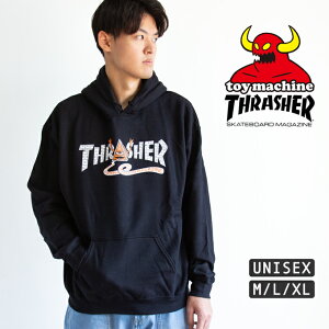 THRASHER × TOY MACHINE �X���b�V���[ × �g�C�}�V�[�� THR X TOY MACHINE PYRAMID SWEAT �s���~�b�h �X�E�F�b�g �p�[�J 315044 / �X���b�V���[ �g�C�}�V�� �R���{ �p�[�J�[ �g���[�i�[ �X�P�[�^�[ �A���J�W 2025S