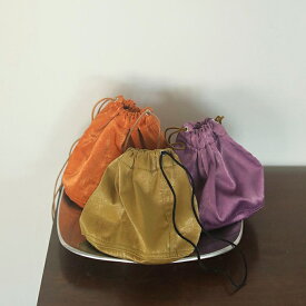 【 TODAYFUL トゥデイフル 】 Mini Satin Purse ミニ サテン バッグ 12111031 / ミニバッグ ハンドバッグ ポシェット パース 巾着 サテン生地 艶感 差し色 スエード レディース バッグ 大人 カジュアル きれいめ LIFE's 21SS