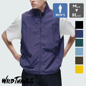 【 WILDTHINGS ワイルドシングス 】 UTILITY VEST ユーティリティ ベスト WT24010AD / wildthings ワイルドシングス ベスト ナイロン SUPPLEX メンズ アウター ミリタリー ストリート カジュアル 2024SPRING