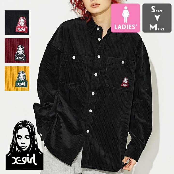 楽天市場】【SALE!!】 【 X-girl エックスガール 】 FACE EMBROIDERY 