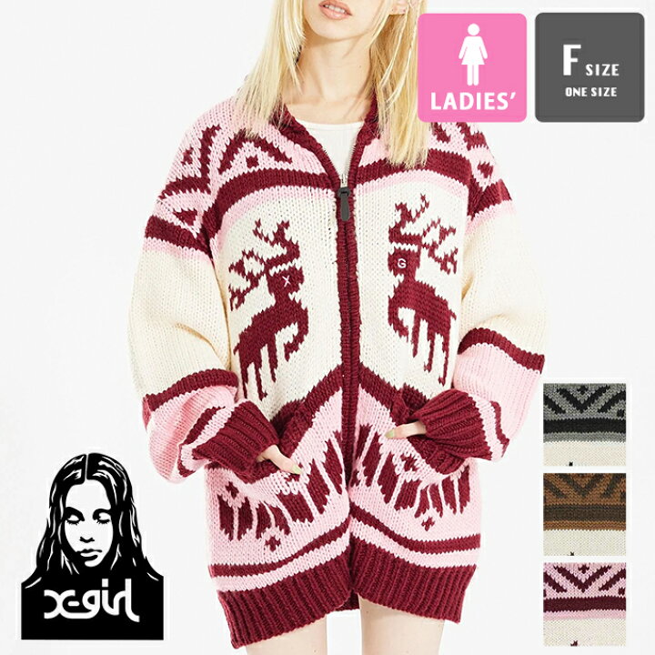 楽天市場】【SALE!!】 【 X-girl エックスガール 】 NORDIC KNIT 