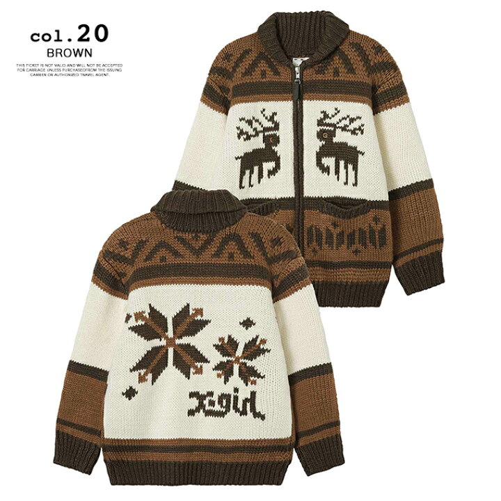 楽天市場】【SALE!!】 【 X-girl エックスガール 】 NORDIC KNIT 