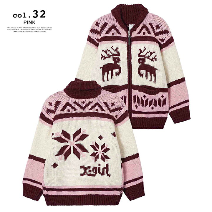 楽天市場】【SALE!!】 【 X-girl エックスガール 】 NORDIC KNIT 