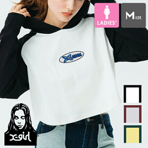 �y X-girl �G�b�N�X�K�[�� �z HOODED RAGLAN L/S TEE X-girl �t�[�h�t�� ���O����T�V���c 105231011020 / X-girl ���O���� t�V���c ����t�V���c �t�[�h �v�����gt�V���c �V���[�g�� Y2K�t�@�b�V���� ���[�Y�V��