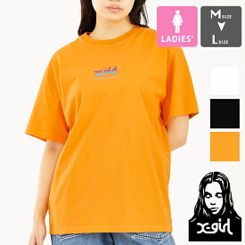 【SALE!!】 【 X-girl エックスガール 】 HORIZON MILLS LOGO S/S TEE X-girl ホライズン ミルズ ロゴ Tシャツ 105232011005 / xgirl Tシャツ トップス レディース ウィメンズ 半袖 ロゴ プリントT バックプリント 23SS
