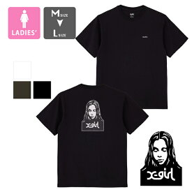 【 X-girl エックスガール 】 FACE S/S TEE X-girl フェイス 半袖 Tシャツ バックプリント 105233011020 / X-girl エックスガール Tシャツ 半袖Tシャツ フェイス ロゴ プリント グラフィック 23SUMMER /