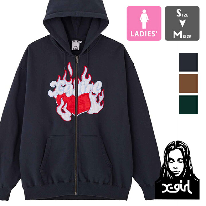 楽天市場】【 X-girl エックスガール 】 SWEAT ZIP UP HOODIE X-girl 
