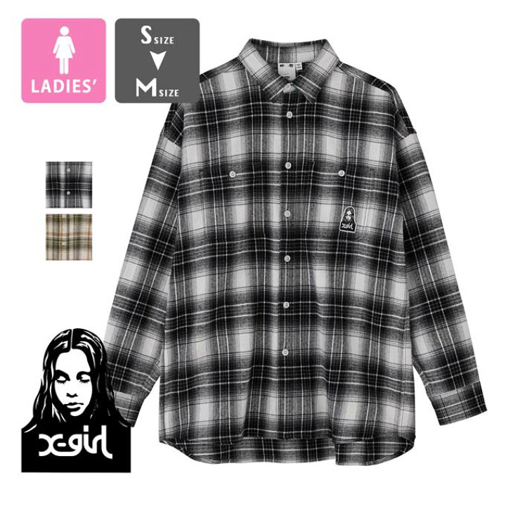 楽天市場】【SALE!!】 【 X-girl エックスガール 】 FACE FLANNEL 
