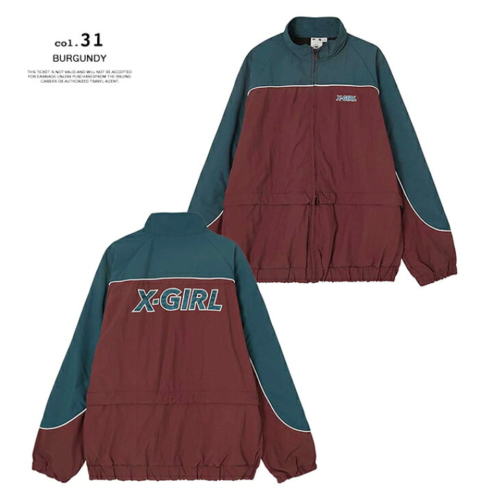 楽天市場】【 X-girl エックスガール 】 CONTRAST PIPNG JACKET X-girl 