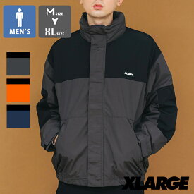 【 XLARGE エクストララージ 】 PANELED NYLON JACKET XLARGE パネル ナイロン ジャケット 101231021003 / xlarge エクストララージ ナイロンジャケット ジャケット 軽アウター 2トーン メンズ トップス ストリート カジュアル 23SPRING