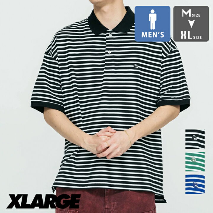楽天市場】【 XLARGE エクストララージ 】 EMBROIDERED STRIPED POLO 