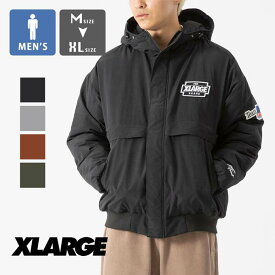 【 XLARGE エクストララージ 】 NYLON PUFFER JACKET XLARGE ナイロンパファージャケット 101233021006 / xlarge エクストララージ ナイロンジャケット ジャケット 中綿　ワッペン　刺繍　メンズ トップス ストリート カジュアル 2023AW /