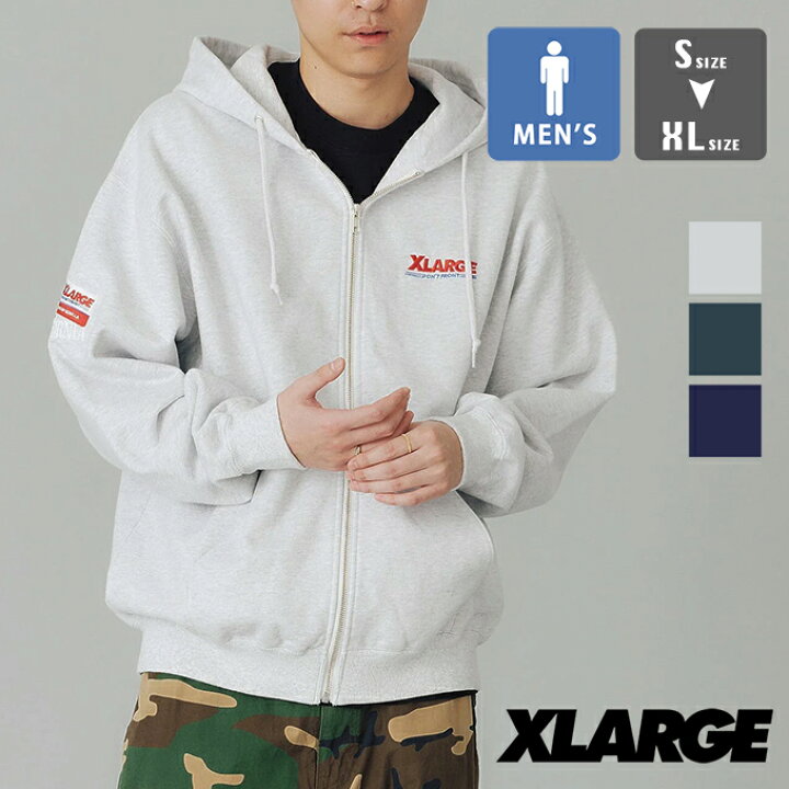 楽天市場】【 XLARGE エクストララージ 】 BAY AREA ZIP UP HOODED 