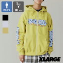 【 XLARGE エクストララージ 】 GRAFFITI ZIP UP HOODED SWEATSHIRT XLARGE グラフィティ ジップアップ フーデッド スウェット 101241012015 / xlarge エクストララージ ジップアップパーカー フーディ ジップパーカー トレーナー メンズ グラフィック プリント 2024SPRING