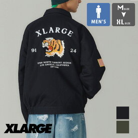 【 XLARGE エクストララージ 】 TIGER EMBROIDERY VIETNAM JACKET XLARGE タイガー エンブロイダリー ベトナム ジャケット 101241021004 / xlarge エクストララージ ジャケット ベトジャン 刺繍 ワッペン タイガー ベトナム 中綿 ストリート 2024SPRING /