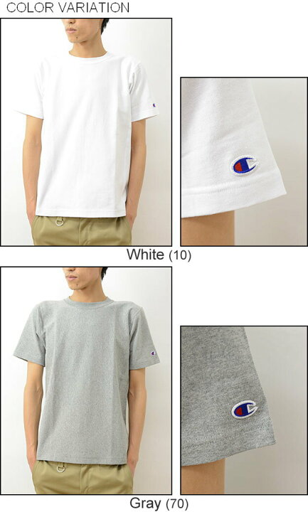 楽天市場】Champion（チャンピオン） リバースウィーブ 半袖 無地 T 