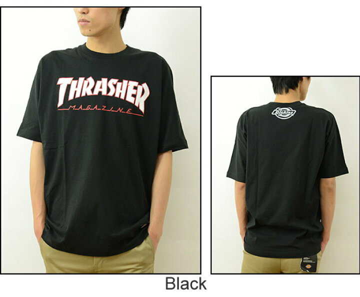 楽天市場】Dickies×THRASHER（ディッキーズ×スラッシャー） ロゴ 