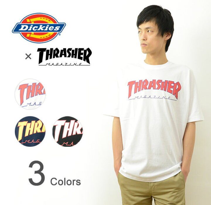 楽天市場】Dickies×THRASHER（ディッキーズ×スラッシャー） ロゴ 