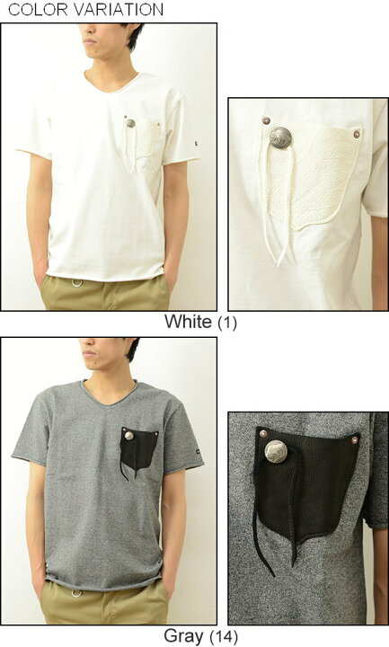 楽天市場】Schott（ショット） レザー ポケット コンチョ Tシャツ 