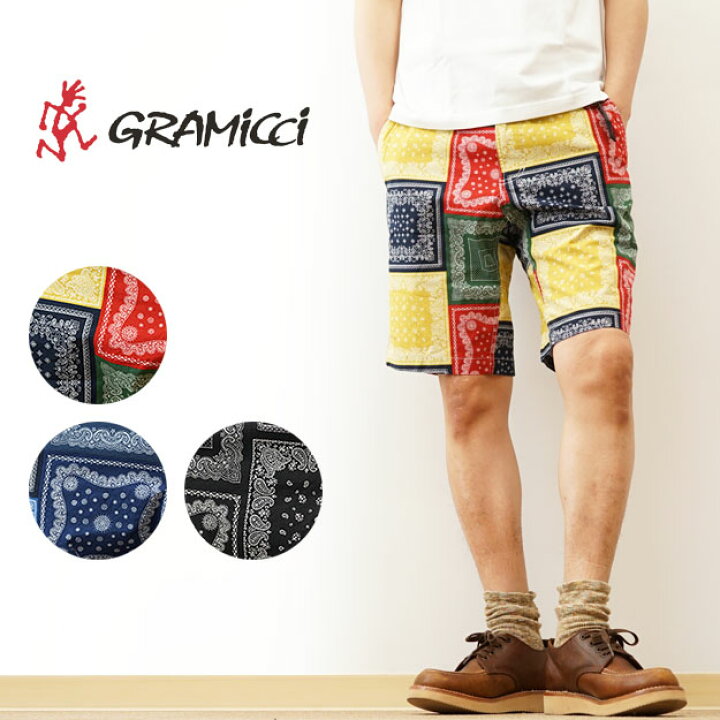 楽天市場】GRAMICCI（グラミチ） バンダナ柄 ウェザー ST ショーツ 