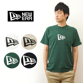 New Era（ニューエラ） 半袖 コットン Tシャツ Flag Logo Mid フラッグロゴ メンズ ティーシャツ ストリート スケーター スケボー B系 ファッション キャップ 帽子 ブランドロゴ シンプル ワンポイント 大きい サイズ XL 【13534574】【13516788】【13516789】【13534575】