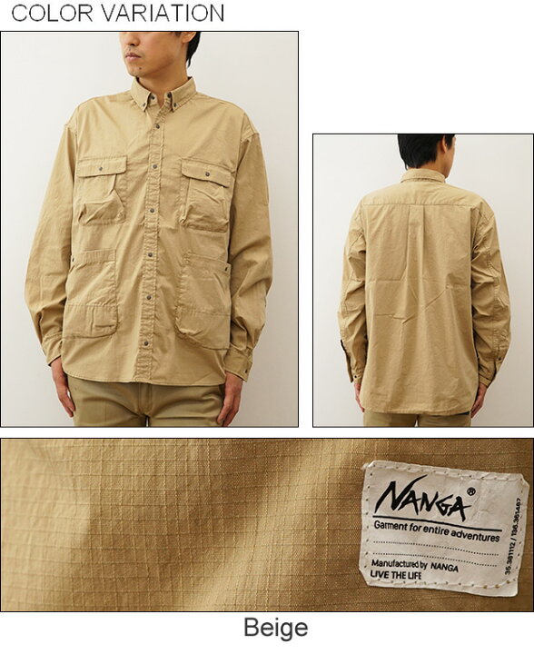楽天市場】NANGA（ナンガ） TAKIBI RIPSTOP CAMP SHIRTS タキビ 
