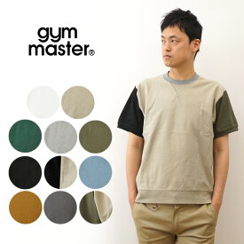 gym master（ジムマスター） 7.4oz ヘビーウェイト クルーネック Tシャツ メンズ 半袖 ティーシャツ 厚手 レディース ユニセックス キャンプ 登山 山登り アウトドア ビッグシルエット オーバーサイズ コーデ 大きい サイズ XL シンプル 無地 【G121708】