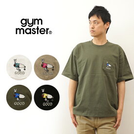 gym master（ジムマスター） 7.4oz ルアー 刺繍 ビッグ ポケット TEE Tシャツ ポケT メンズ レディース 刺繍 ワッペン 半袖 ティーシャツ ビッグシルエット オーバーサイズ キャンプ アウトドア 釣り 大きい サイズ XL 2L シンプル ワンポイント 黒 白 ブラック 【G121757】