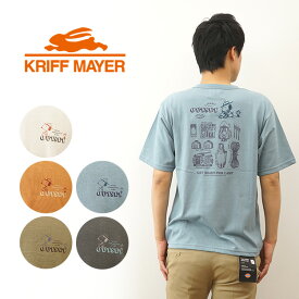 KRIFF MAYER（クリフメイヤー） スヌーピー プリントT ツール Tシャツ メンズ レディース 半袖 ティーシャツ 刺繍 吸水速乾 接触冷感 透けない ピーナッツ コラボ キャラクター アウトドア キャンプ ギア お揃い コーデ おしゃれ オシャレ 大きい サイズ XL 2L 【2257807】