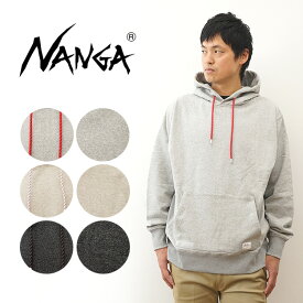 NANGA（ナンガ） ECO HYBRID SWEAT HOODIE エコ ハイブリッド スウェット フーディー パーカー メンズ レディース フード 裏毛 アウトドア ブランド キャンプ 登山 大きい サイズ XL 2L 無地 シンプル ワンポイント ロゴ 春 秋 冬 コーデ 黒 白 グレー 【NW2241-219】