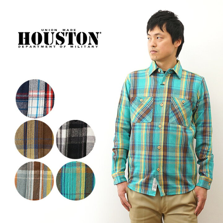 楽天市場】HOUSTON（ヒューストン） CHECK VIYELLA SHIRT チェック 