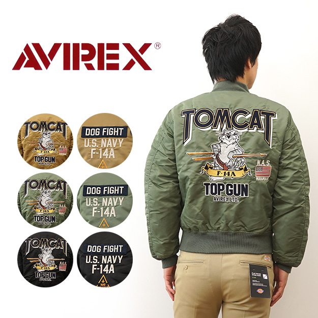 楽天市場】AVIREX（アヴィレックス） TOMCAT MA-1 トムキャット トップ