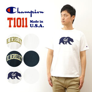 Champion�i�`�����s�I���j T1011 �e�B�[�e���C���u�� �V���[�g�X���[�u T�V���c UCB �����Y ���f�B�[�X ���� �A�����J�� ���C�h�C�� USA MADE IN USA �J���b�W ���S �v�����g �傫���T�C�Y XL 2L ��100% 
