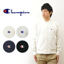 Champion（チャンピオン） リバースウィーブ スナップ スウェット シャツ トレーナー カーディガン メンズ レディース 大きいサイズ ゆったり 厚手 裏起毛 USA 綿100% スエット アメカジ ストリート 部屋着 ルームウェア おしゃれ かわいい 刺繍 秋 冬 無地 黒 【C3-A020】
