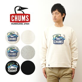 CHUMS（チャムス） ブービー アイスホッケー クルートップ スウェット トレーナー メンズ レディース 長袖 大きいサイズ ゆったり おしゃれ かわいい アメカジ アメリカ 綿100% USAコットン 裏起毛 ロゴ ペンギン ブランド キャラクター 部屋着 ルームウェア 【CH00-1462】