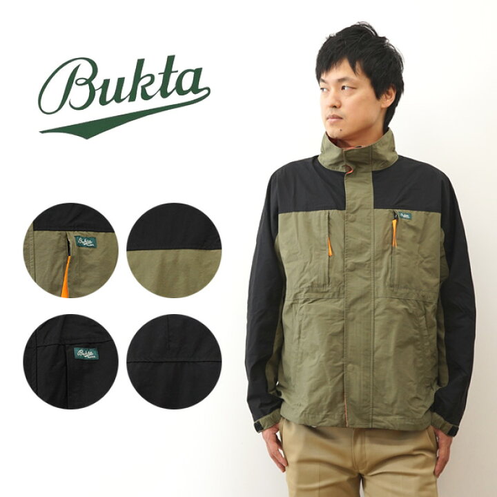 楽天市場】BUKTA（バクタ） 切替 スタンドネック ジャケット メンズ 