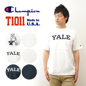 Champion�i�`�����s�I���j T1011 T�V���c �����Y ���f�B�[�X �J���b�W���S YALE �� �l�C�r�[ �傫���T�C�Y M L XL ��100% �A�����J�� �č��� ���� �w�r�[�E�F�C�g ��v ���� �ۓ� �N���[�l�b�N ������