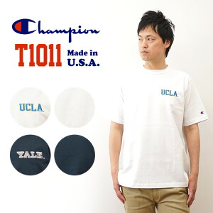 Champion�i�`�����s�I���j T1011 T�V���c �����Y ���f�B�[�X �J���b�W���S UCLA YALE �� �l�C�r�[ �傫���T�C�Y M L XL ��100% �A�����J�� �č��� ���� �w�r�[�E�F�C�g ��v ���� �ۓ� �N���[�l�b�N ��