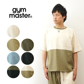 gym master（ジムマスター） Tシャツ メンズ レディース 麻 レーヨン TEE セットアップ対応 大きいサイズ XL ゆったり 涼しい 半袖 ポケT ポケット付き アメカジ きれいめ アウトドア キャンプ 大人 カジュアル 部屋着 ルームウェア 旅行 夏 無地 シンプル 黒 【G521721】
