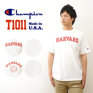 Champion�i�`�����s�I���j T1011 T�V���c �����Y ���f�B�[�X �J���b�W���S HARVARD �� �l�C�r�[ �傫���T�C�Y M L XL ��100% �A�����J�� �č��� ���� �w�r�[�E�F�C�g ��v ���� �ۓ� �N���[�l�b�N ����